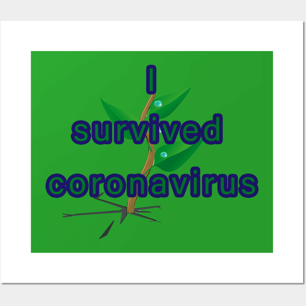 i survived coronavirus Wall Art by aboss